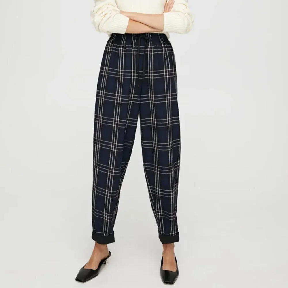 Aritzia Wilfred Soleste Pants- High Waisted Drawstring Pant - Picture 3 of 16